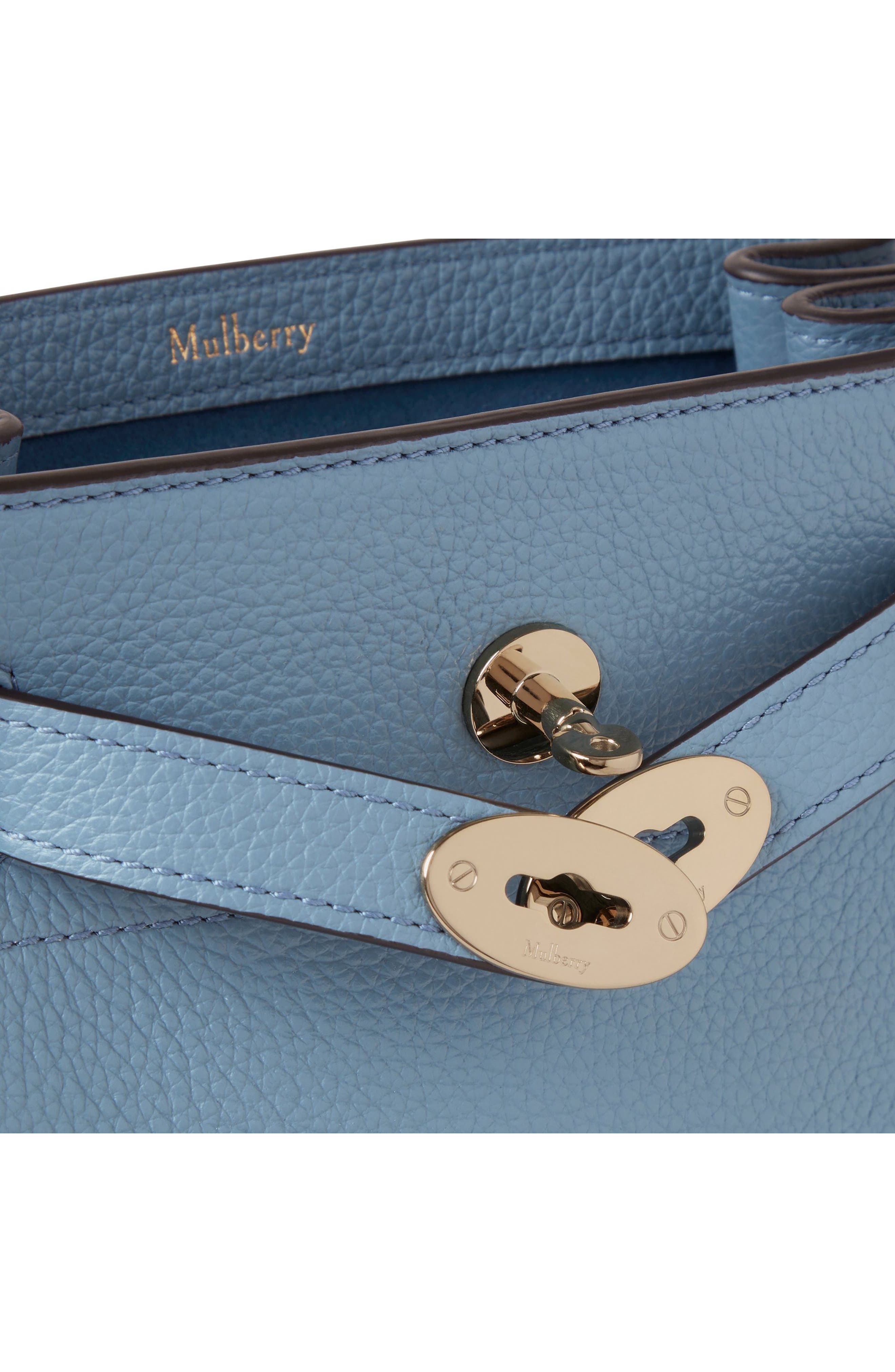 Mulberry Islington Leather Bucket Bag in Brighton Blue at Nordstrom - 6
