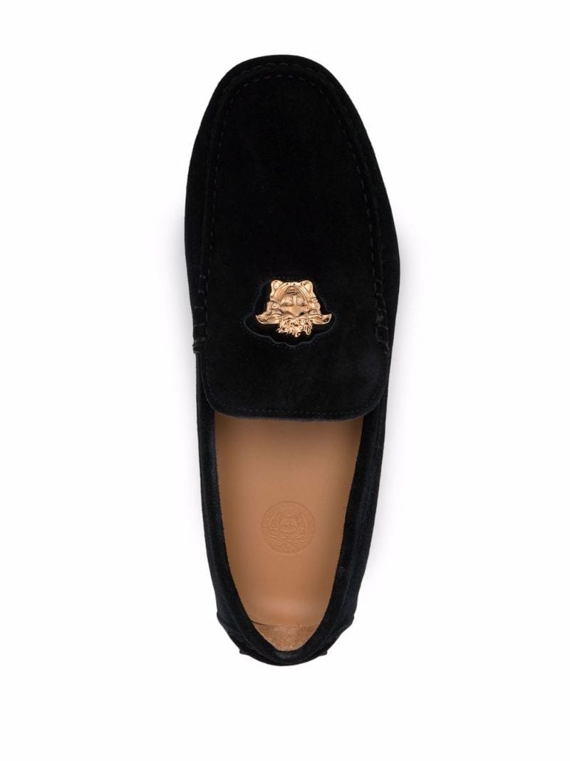 Medusa Head plaque loafers - 4