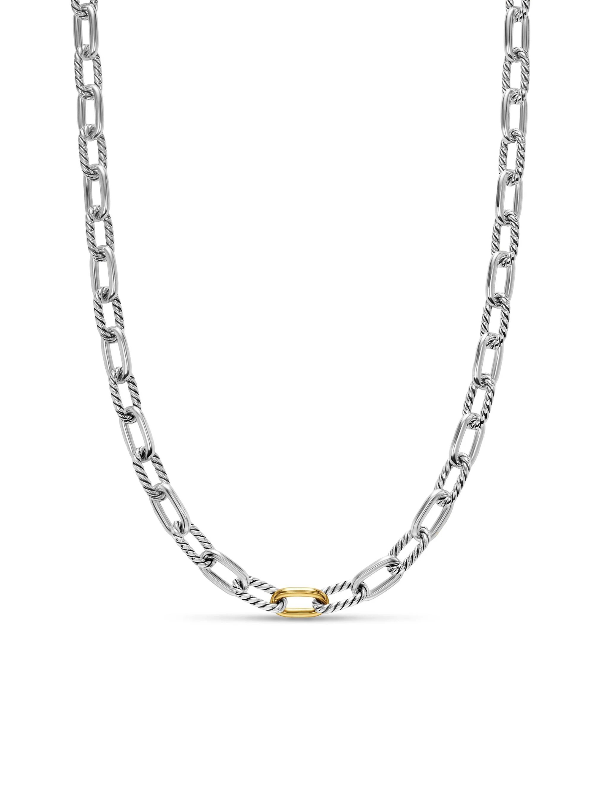 Men's DY Madison Chain Necklace in Sterling Silver - Silver - 1