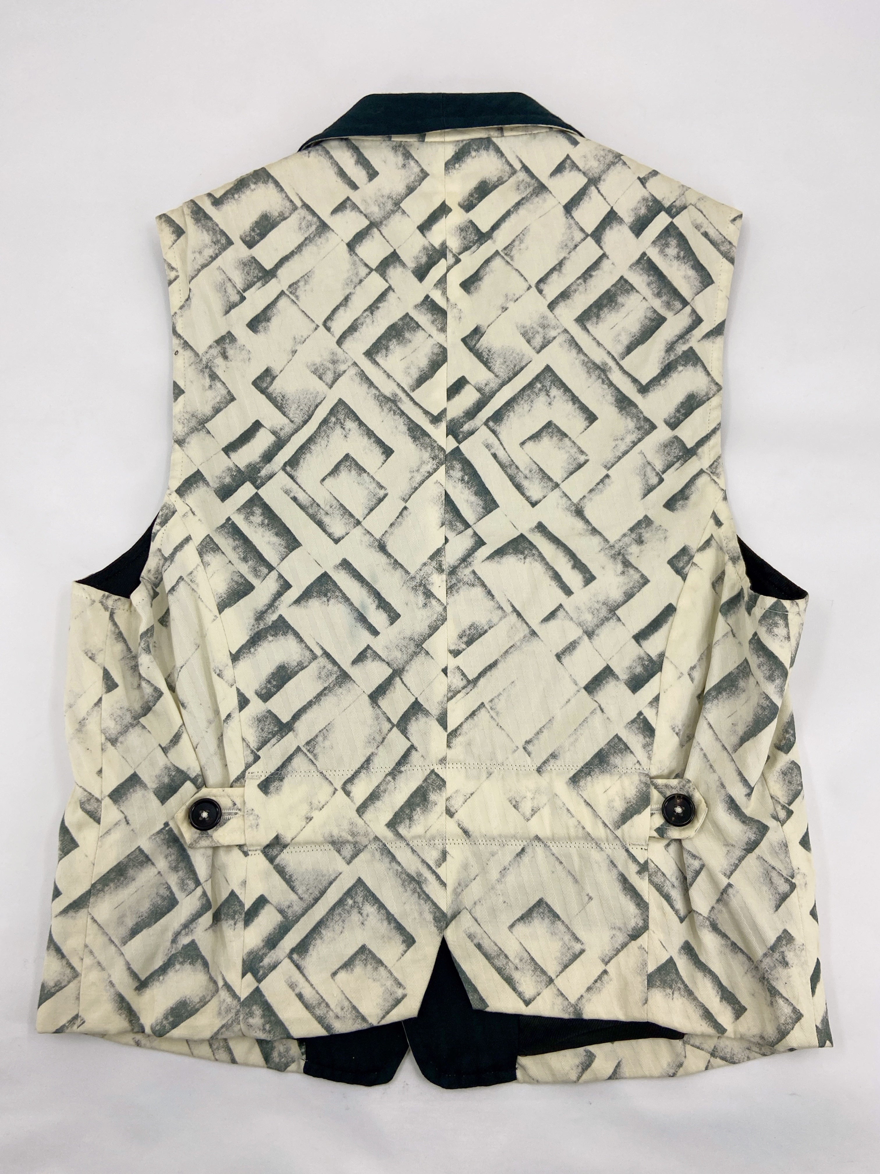 Ann Demeulemeester Spring 2008 Abstract Tyre Print Gillet Vest Top XS - 11