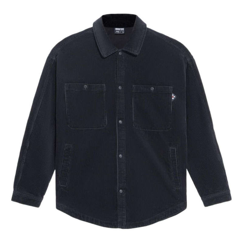 Li-Ning BadFive Corduroy Loose Fit Jacket 'Black' AFDS069-2 - 1