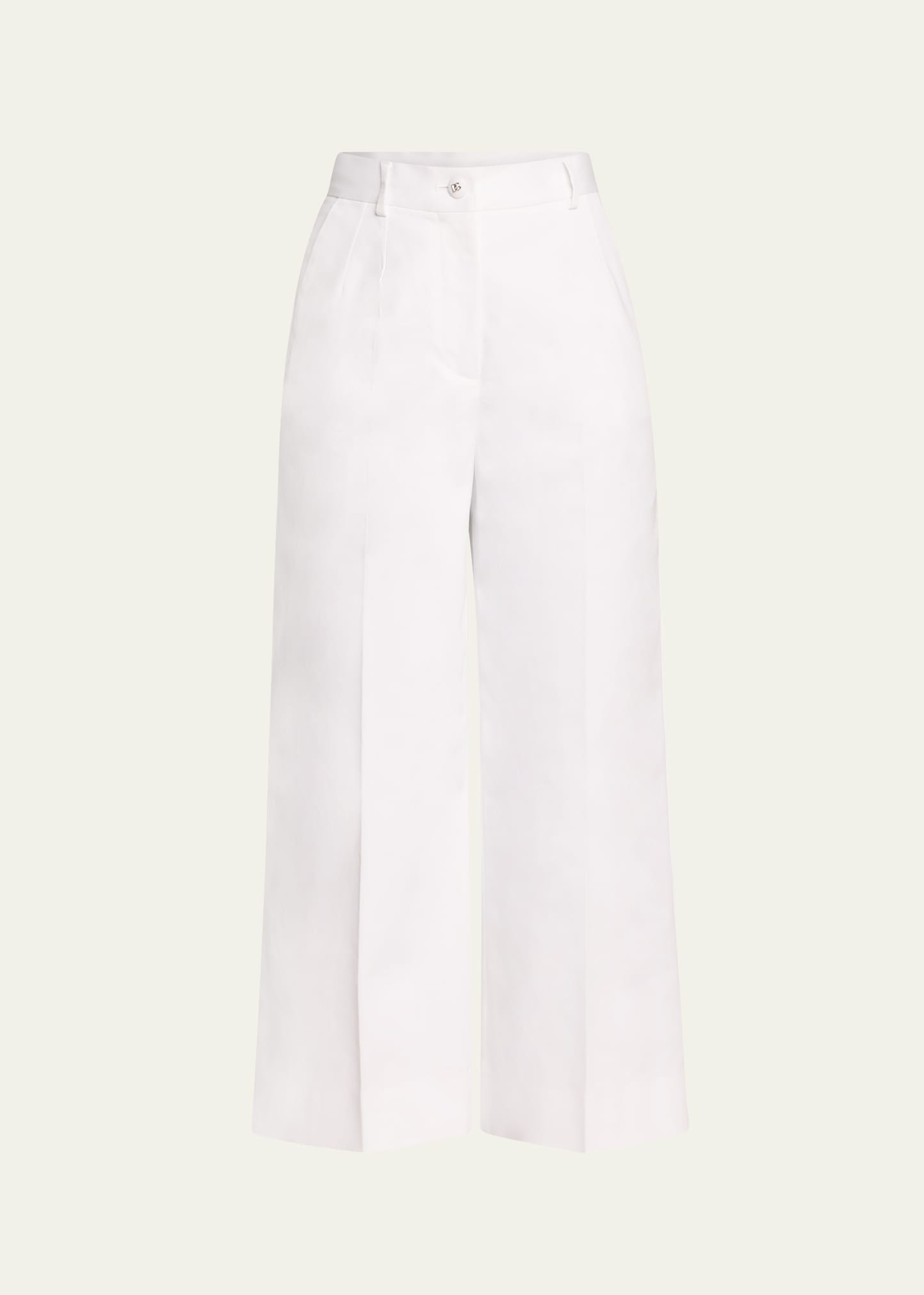 Printed Flared Crop Pants - 1
