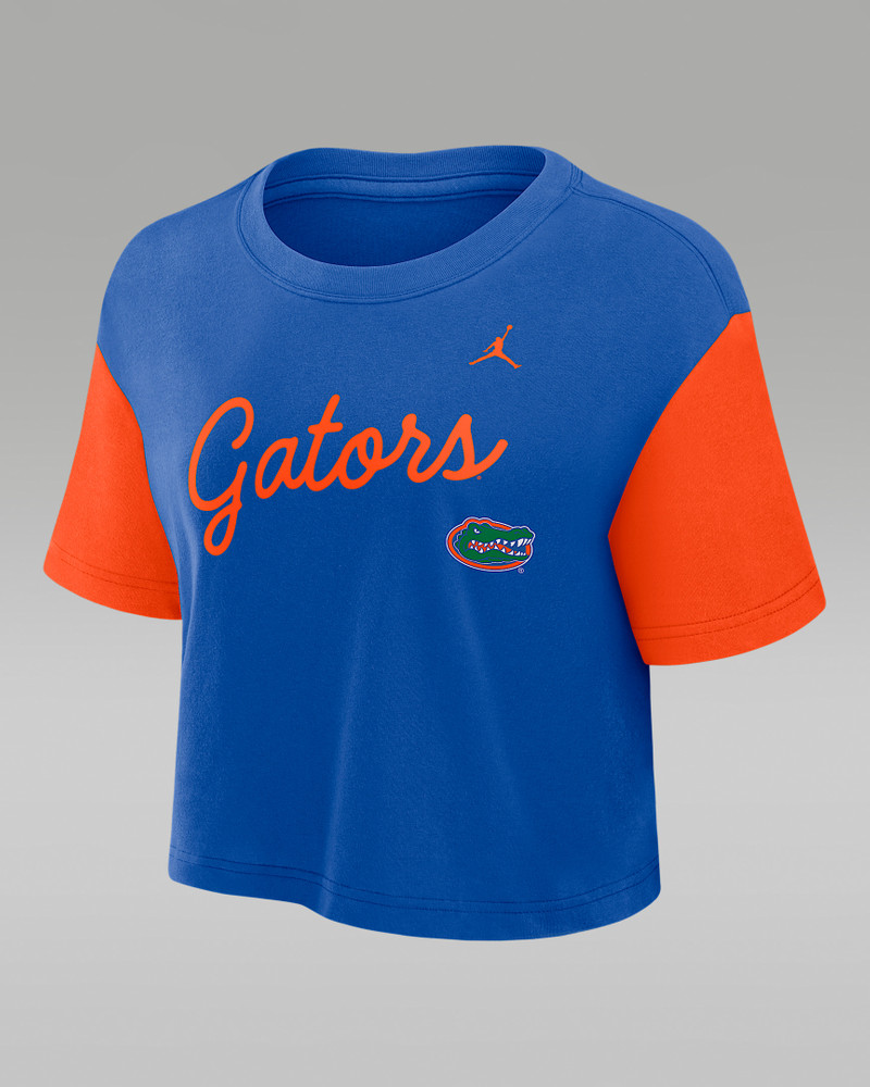 Florida Script Women's Jordan Brand Dri-FIT College Cropped T-Shirt 1