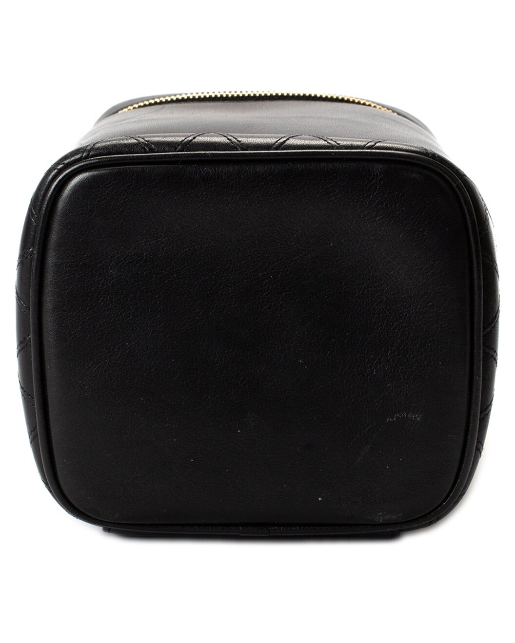 Chanel Black Quilted Leather Vanity Cosmetic Case (Authentic Pre-Loved) - 3