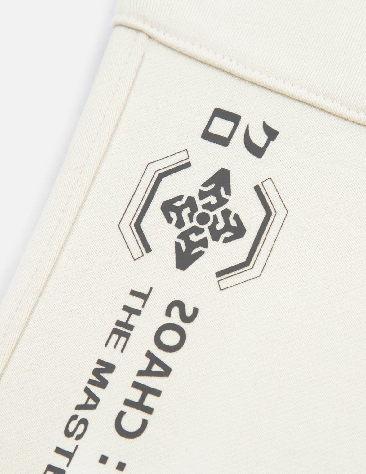 Brush Effect Logo Embroidery Cargo Sweatpants - 5