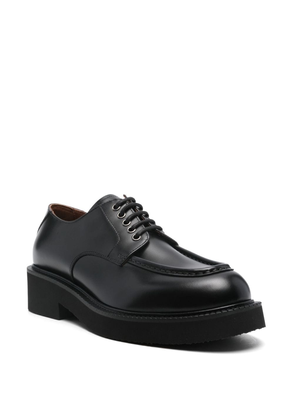 leather lace-up shoes - 2