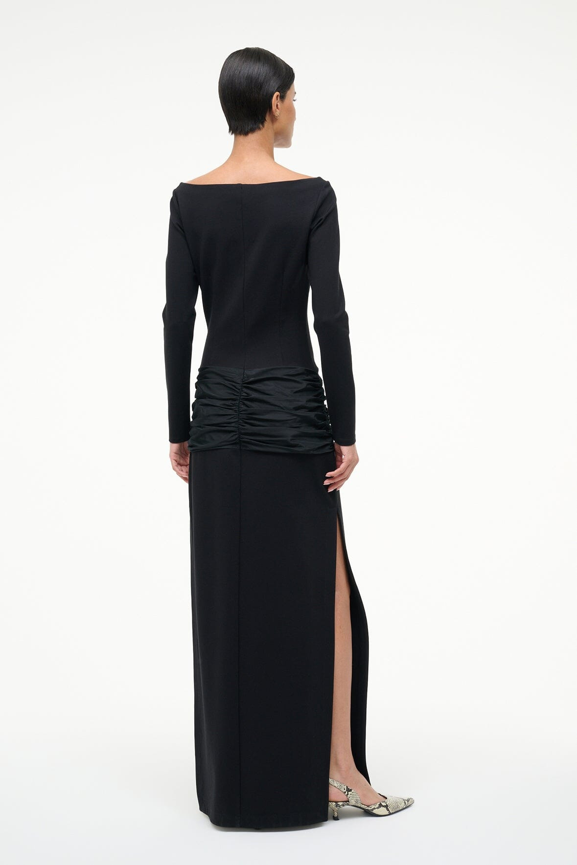 STAUD HOLLAND DRESS BLACK - 4