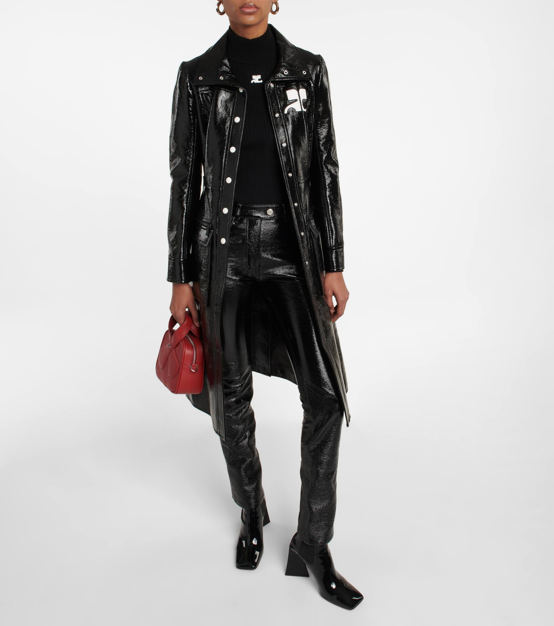 Logo cotton-blend trench coat - 2