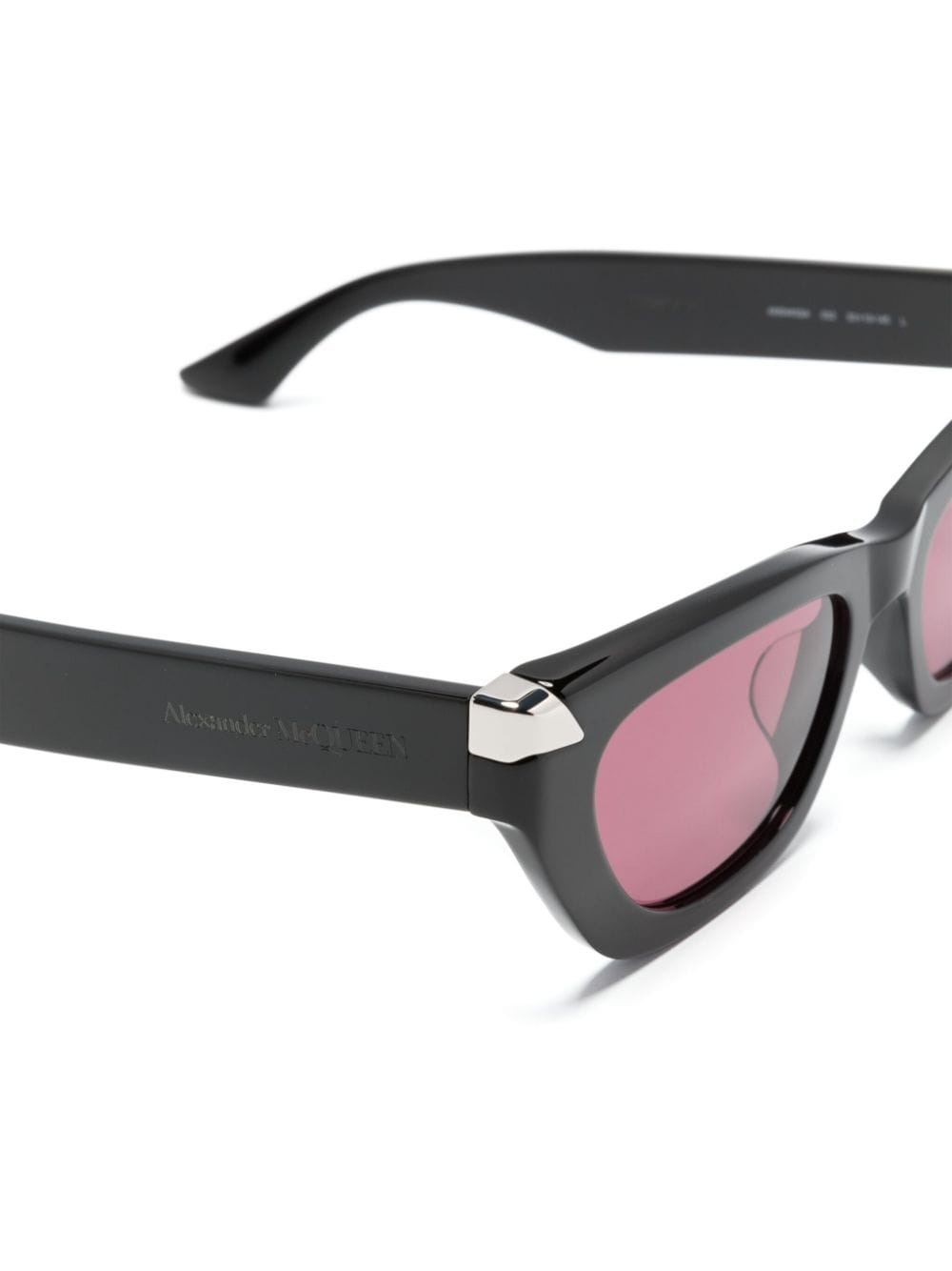 logo-engraved cat-eye sunglasses - 3