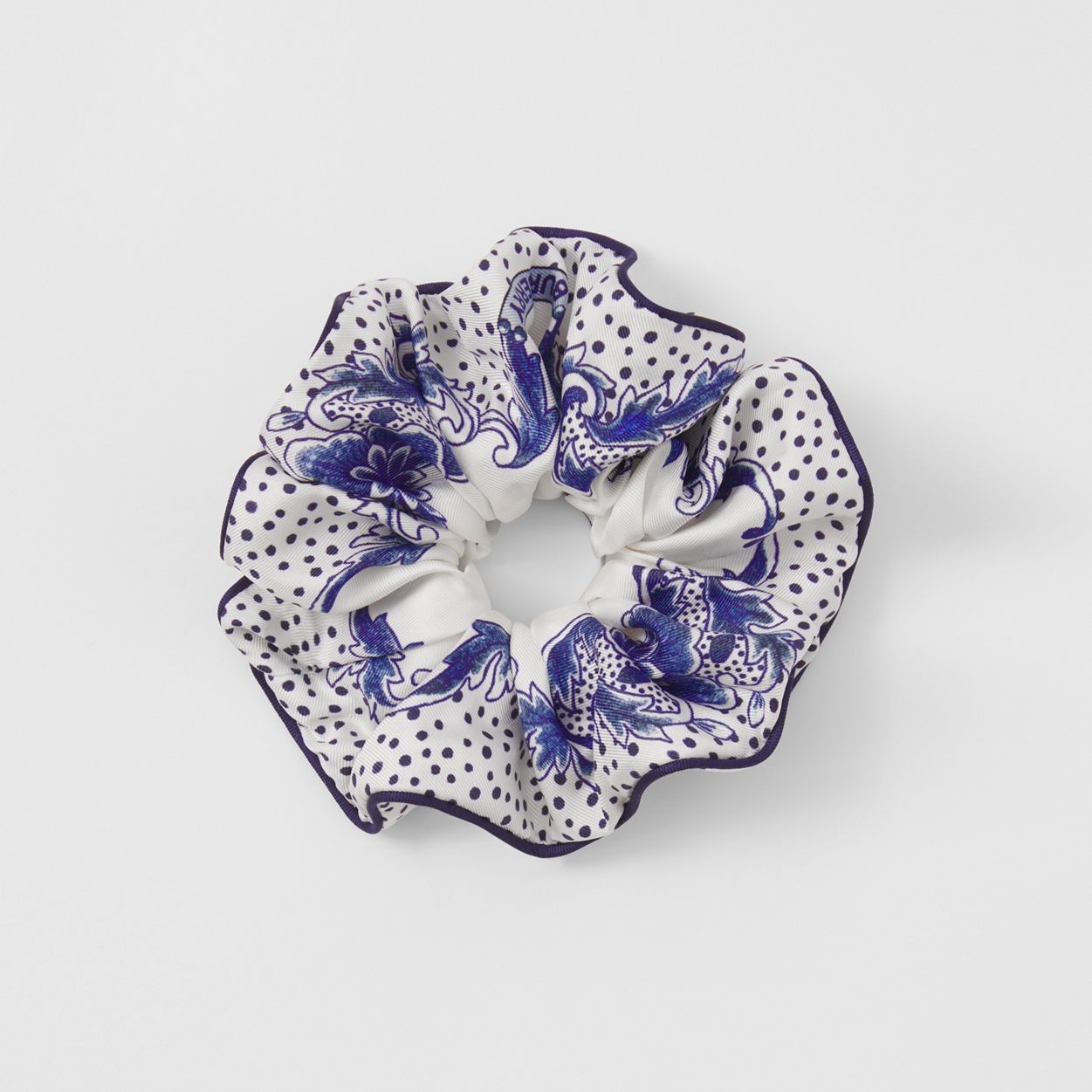 Ceramic Print Silk Scrunchie - 4