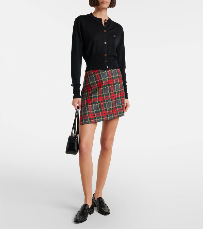 Vivienne Westwood Bea cropped wool and silk cardigan outlook