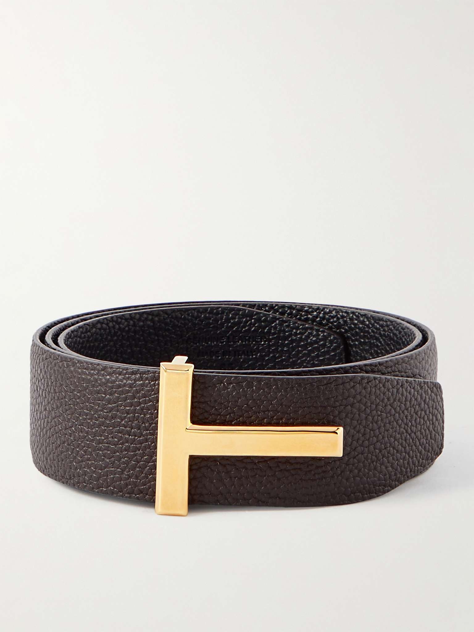 T-Logo Reversible Leather Belt - 30% Off!