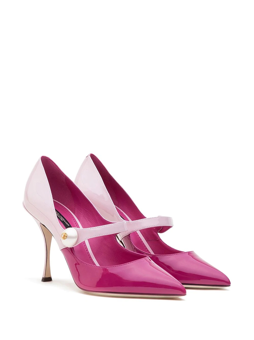 two-tone Mary Jane pumps - 2