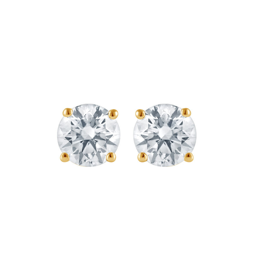 Brilliant Diamond - Brilliant Diamond 14KT Yellow Gold 3.00 Carat Lab Grown Diamond Stud Earrings for Women - 1
