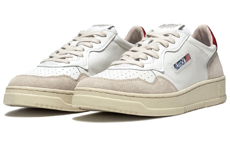(WMNS) Autry Medalist Low 'White Red Suede' AULW-LS43 - 2