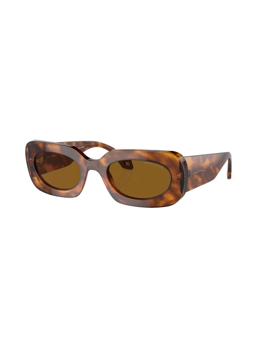 tortoiseshell-effect square-frame sunglasses - 2