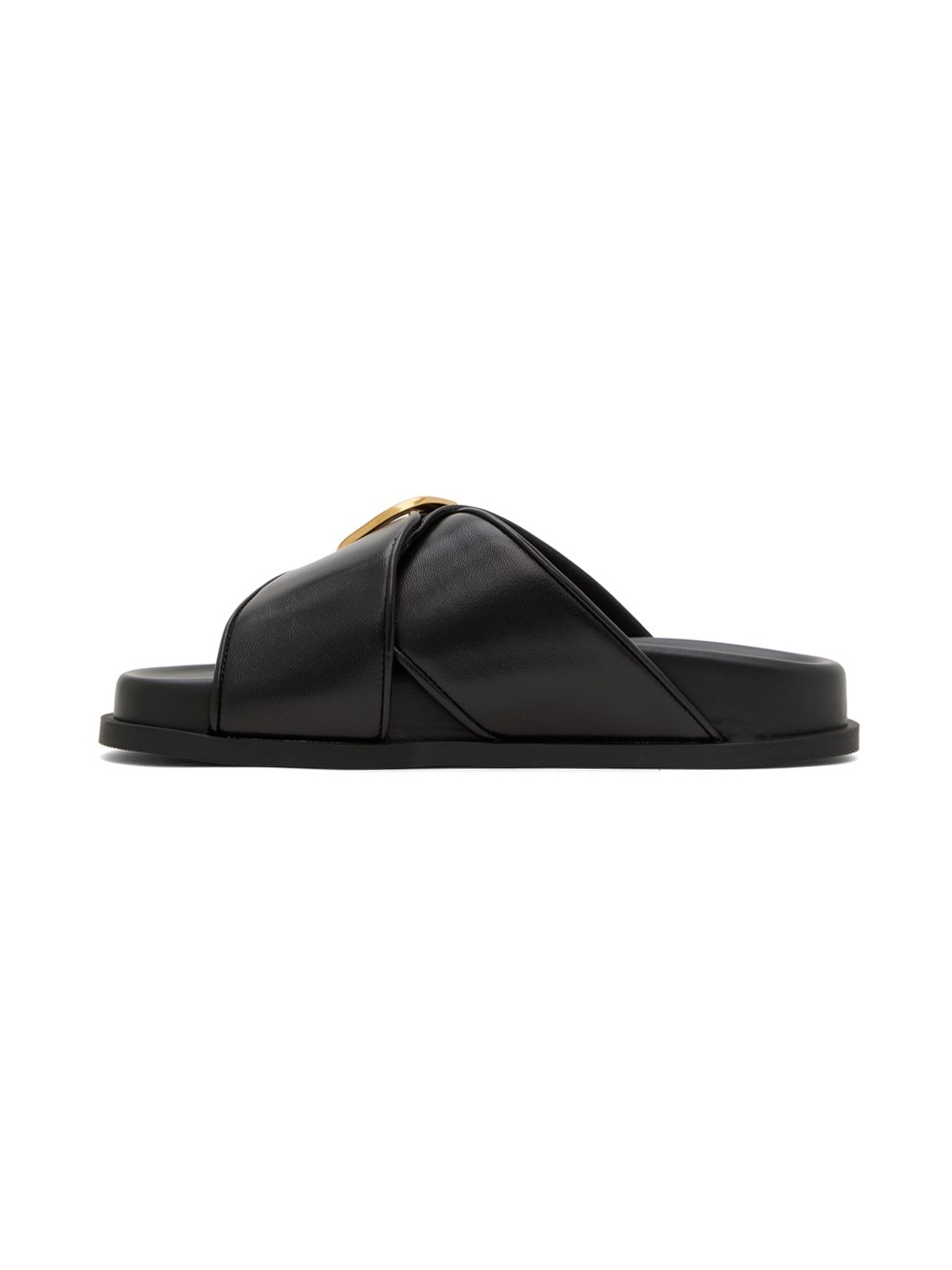 Black VLogo Sandals - 3