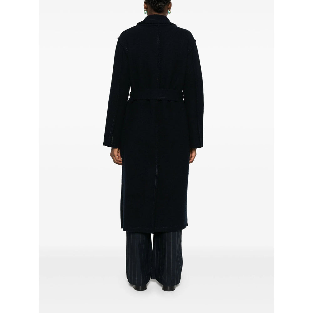 Max Mara Blue Coats - Single Breasted Coats Women - 4