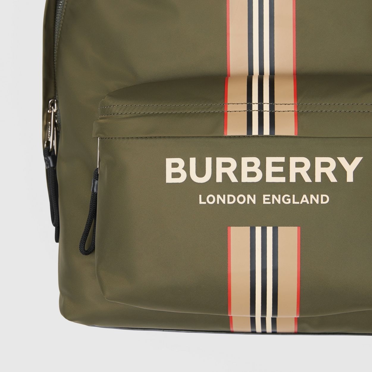 Logo and Icon Stripe Print ECONYL® Backpack - 2