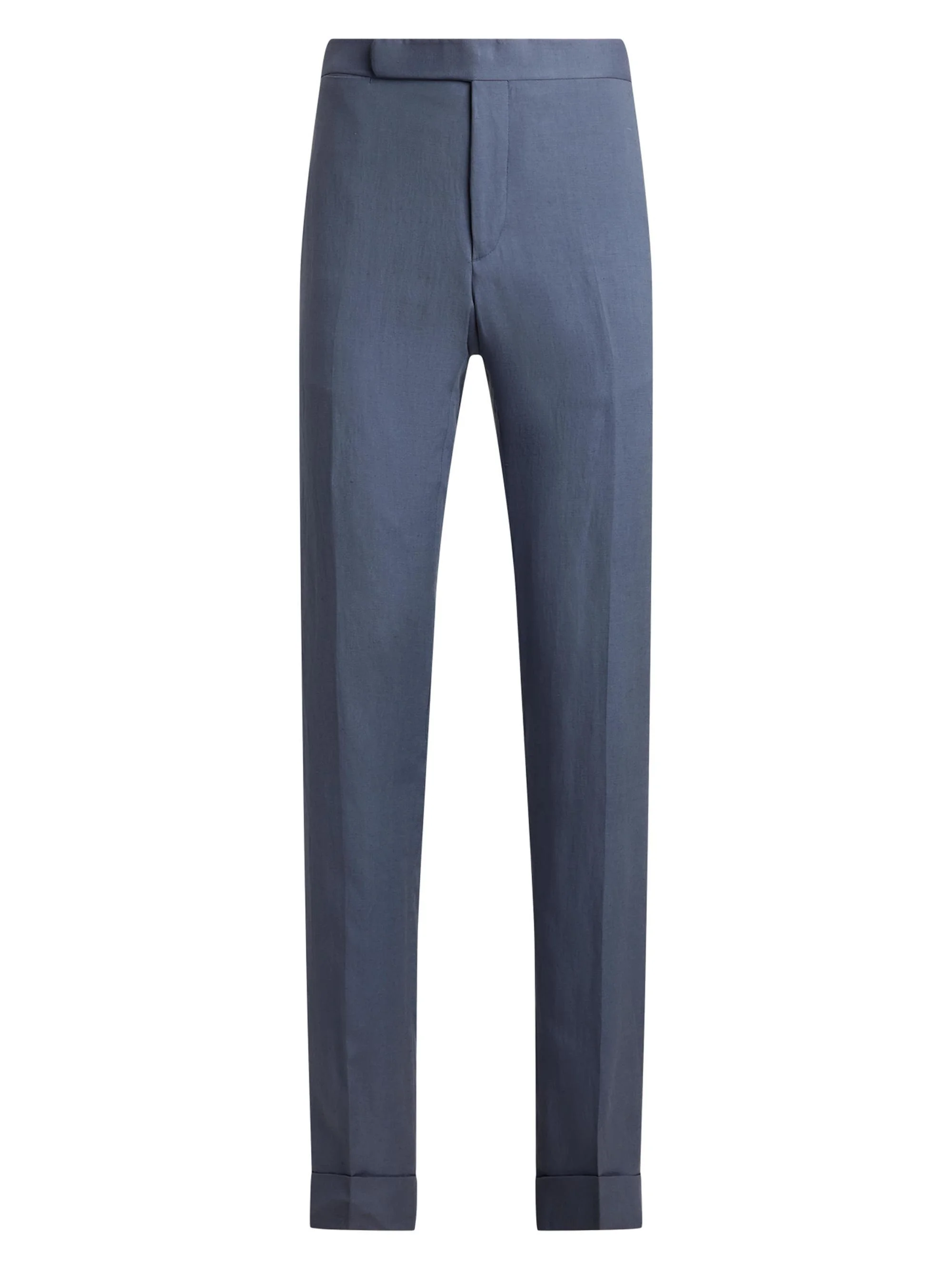 Men's Gregory Hand-Tailored Silk-Linen Trousers - Vintage Indigo - 1