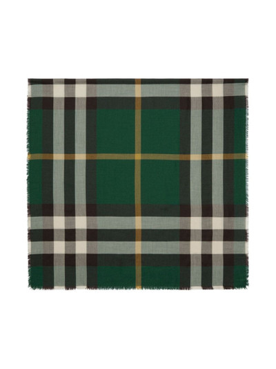 Burberry Check-print cashmere-blend scarf outlook