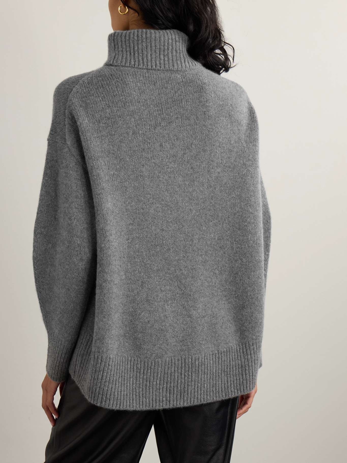 World's End organic cashmere turtleneck sweater Gray - 4