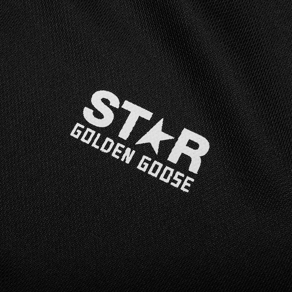 WOMEN'S STAR ZIPPED TRACK JACKET - BLACK - 4
