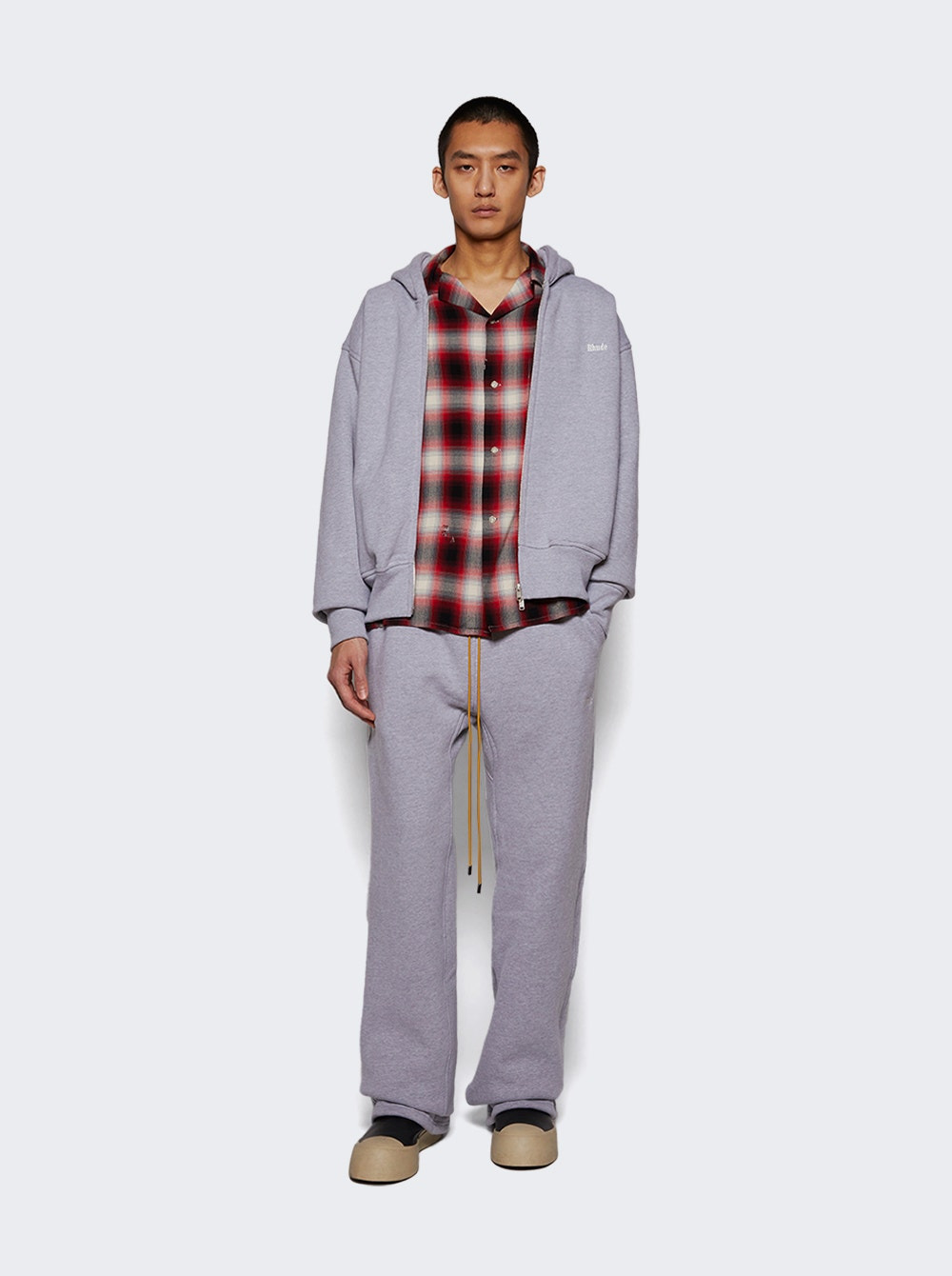 Long Sleeve Check Shirt Red - 5
