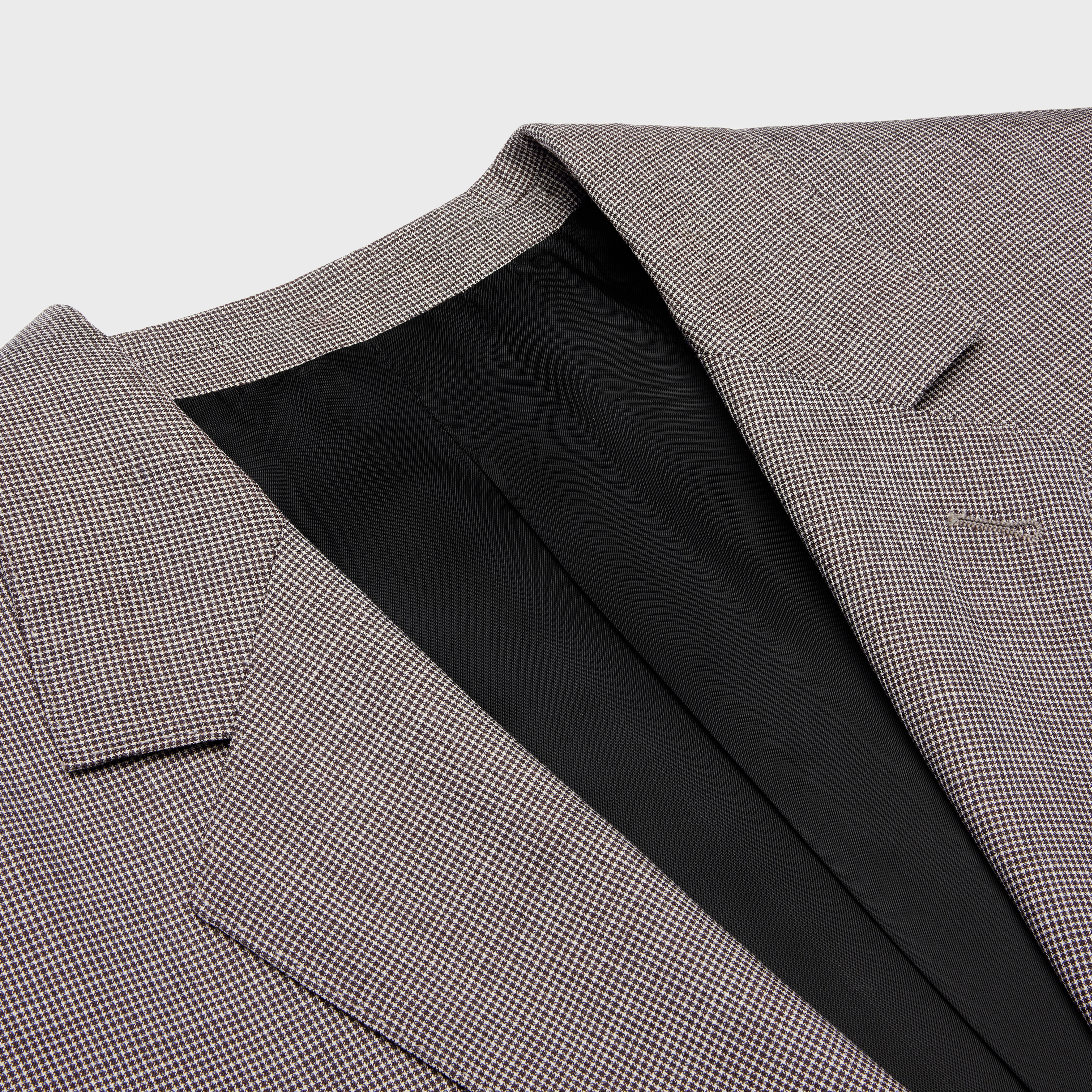 jude jacket in checked wool and silk - 3