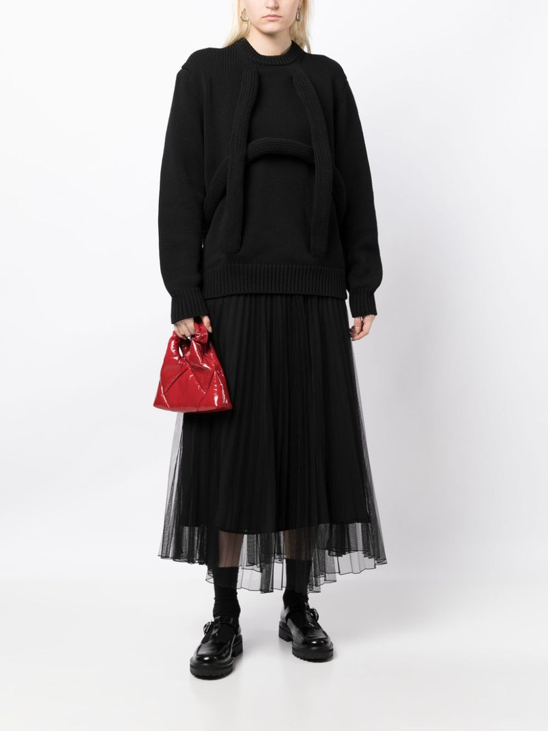 Comme Des Garçons crew-neck drop-shoulder jumper outlook