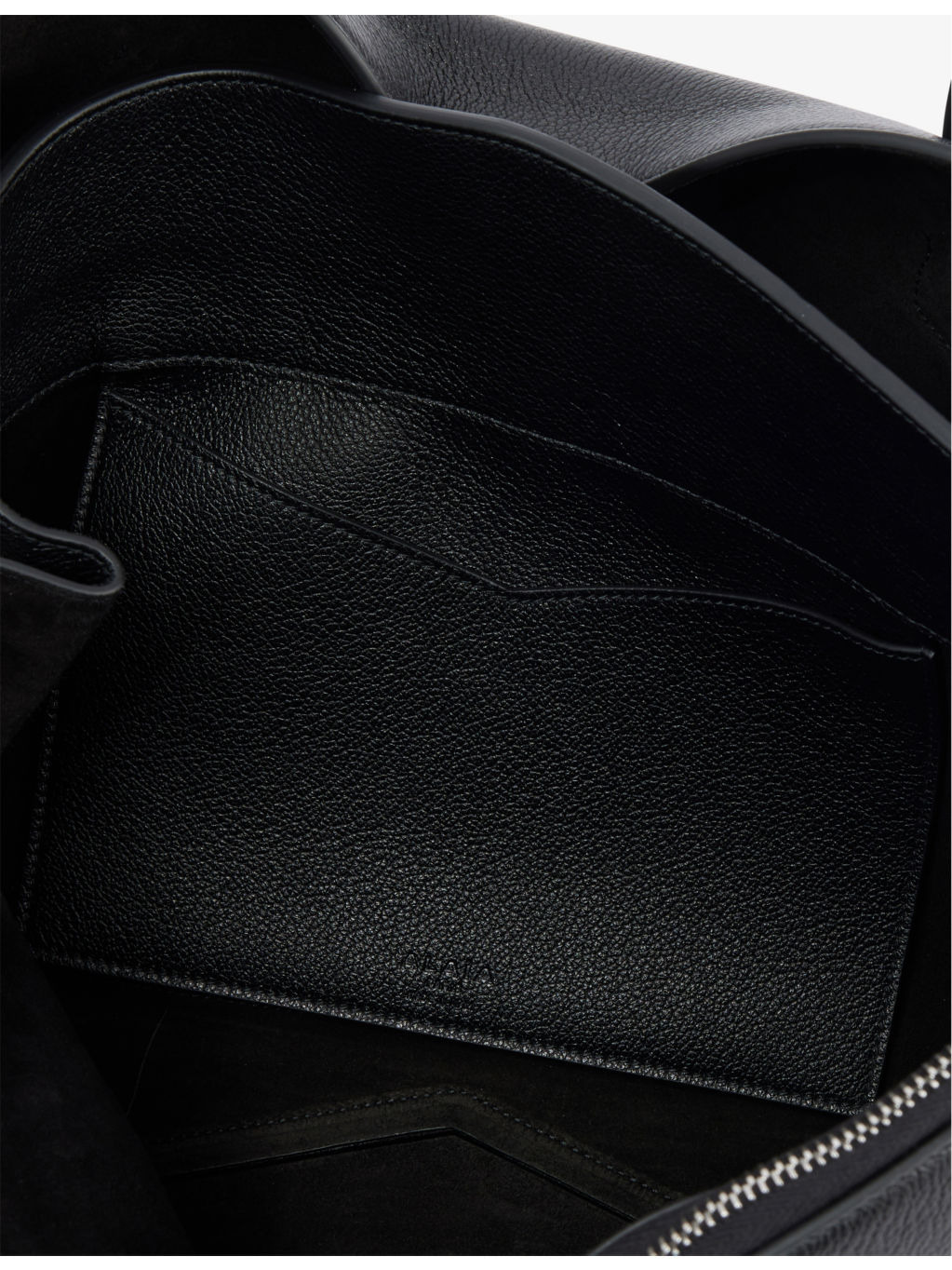 Le Teckel shiny-grained leather tote bag - 5