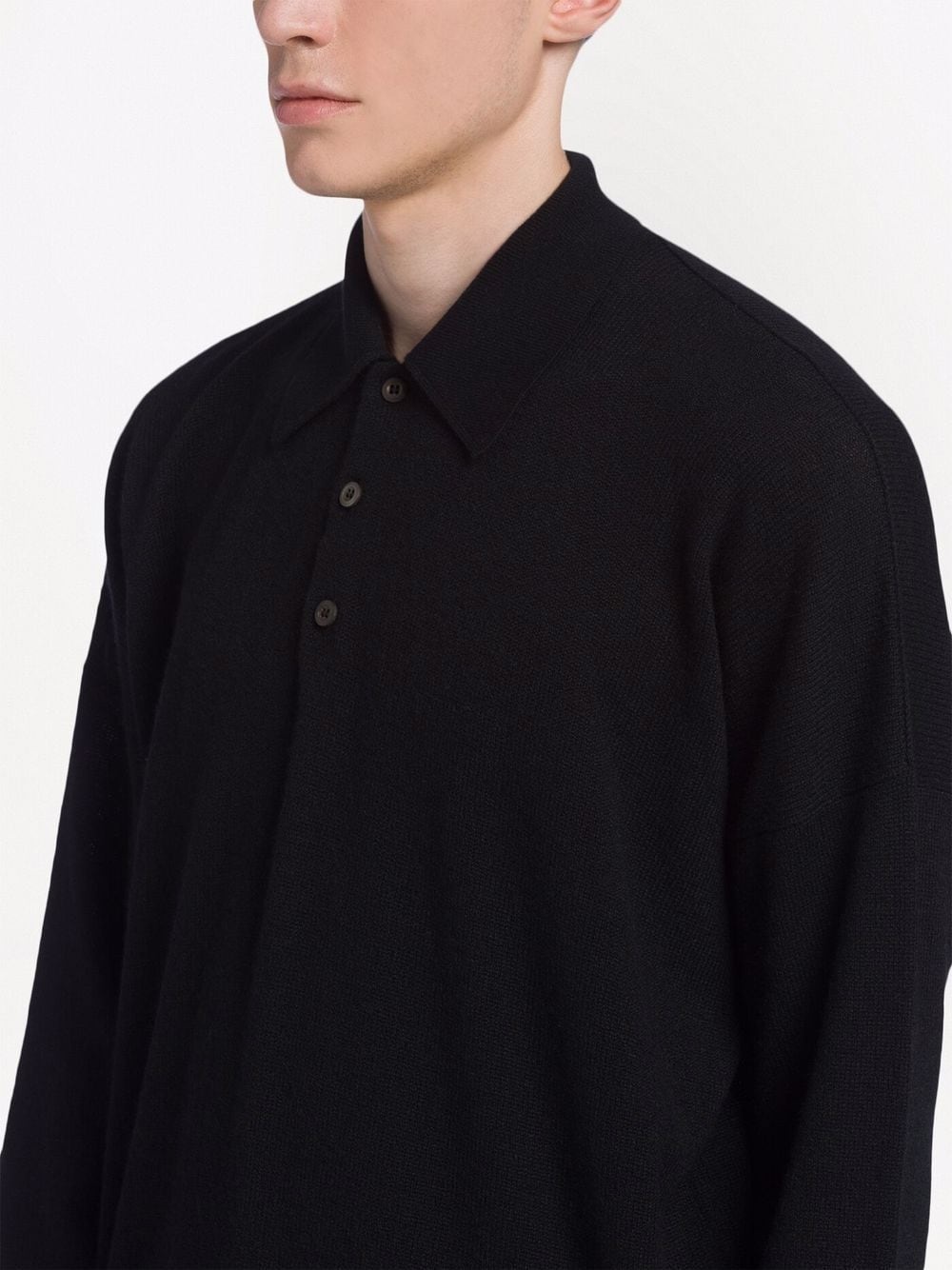 cashmere polo top - 5