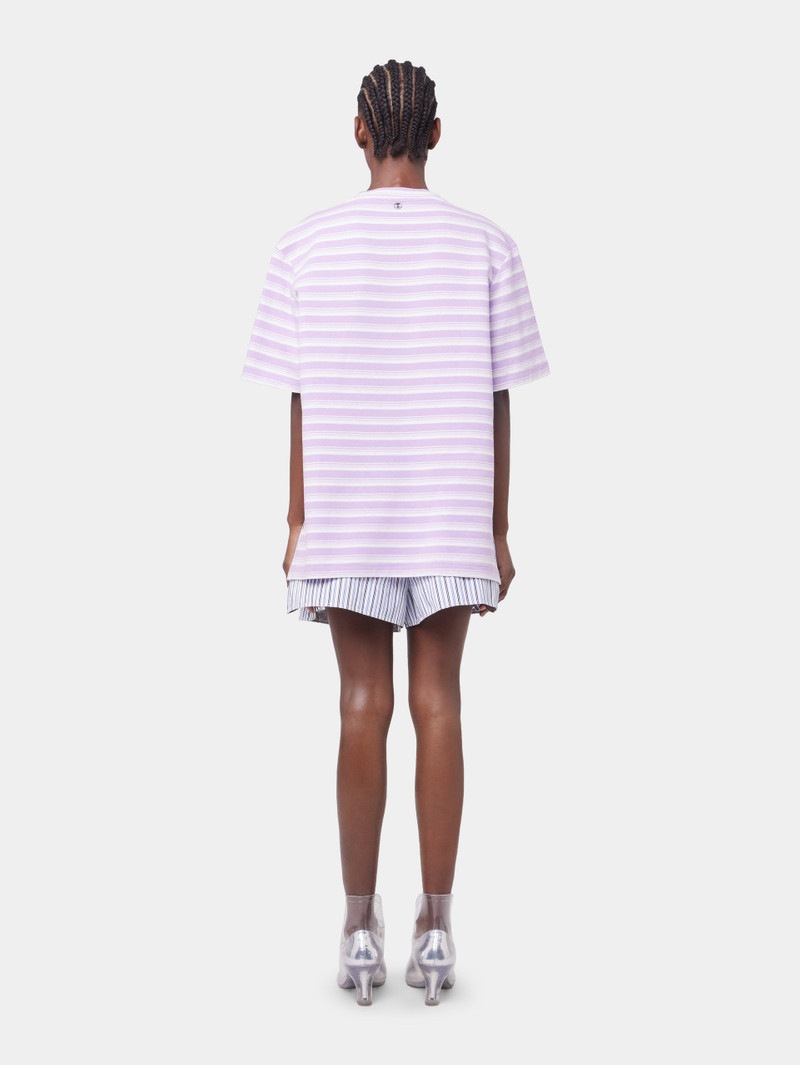 PURPLE OVERSIZED TEE-SHIRT IN COTTON JERSEY 4