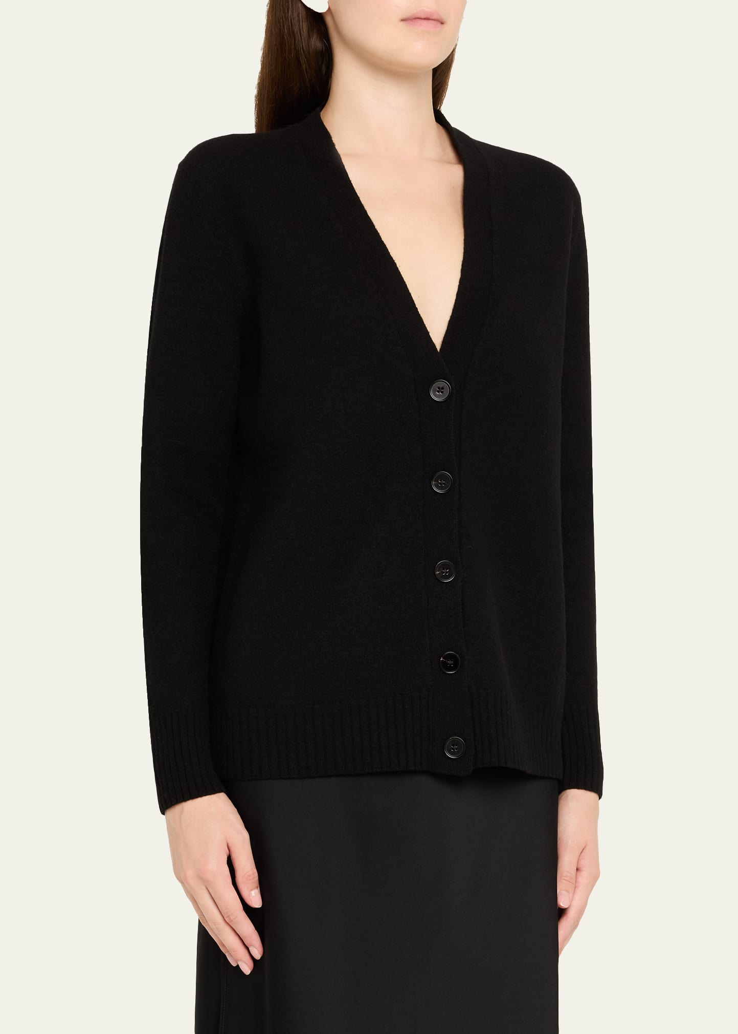 Button-Front Wool Cardigan - 4