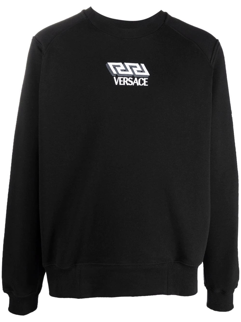 logo-embroidered sweatshirt - 1