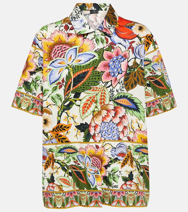 Floral cotton shirt 1