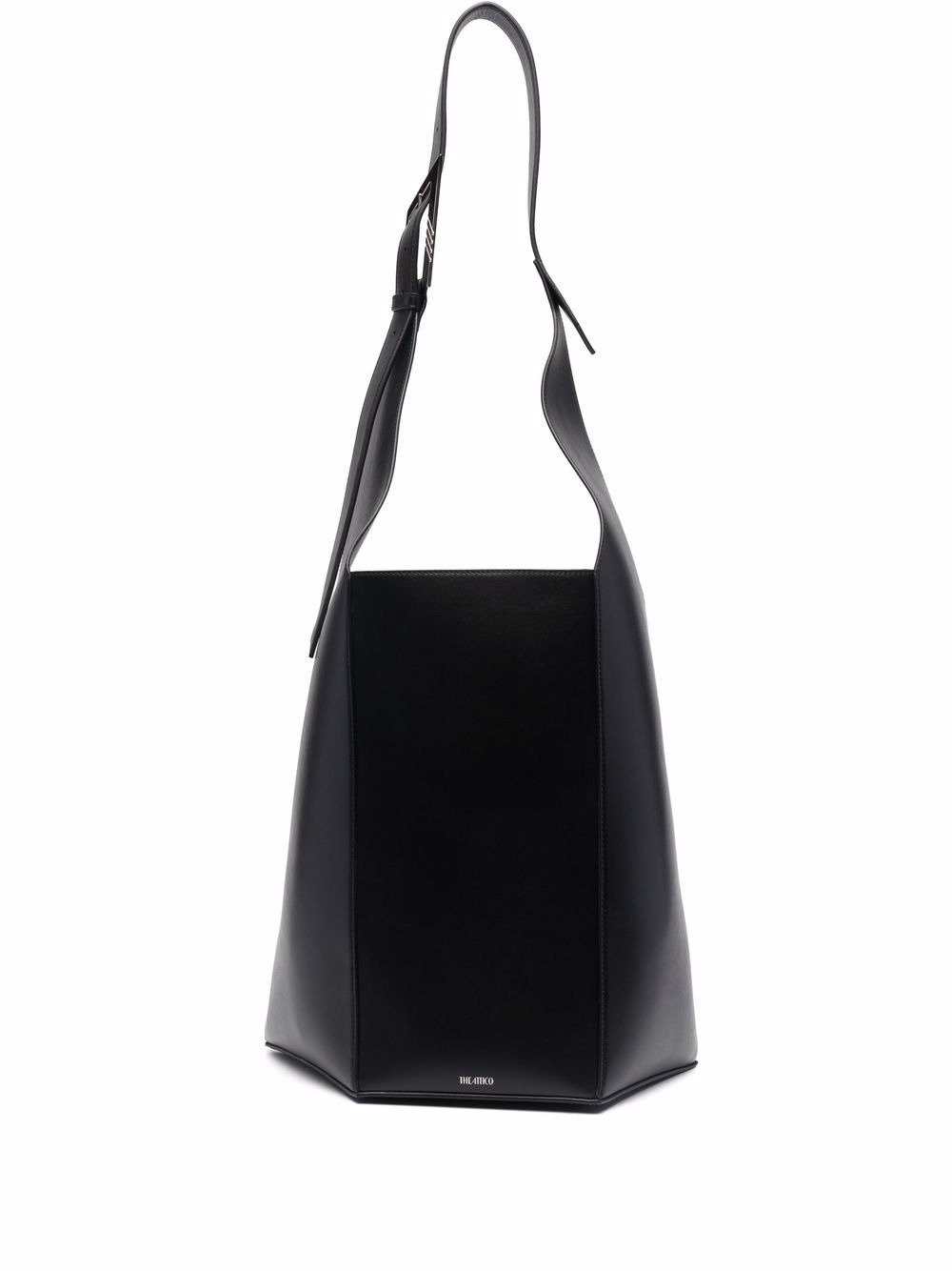 leather tote bag - 1