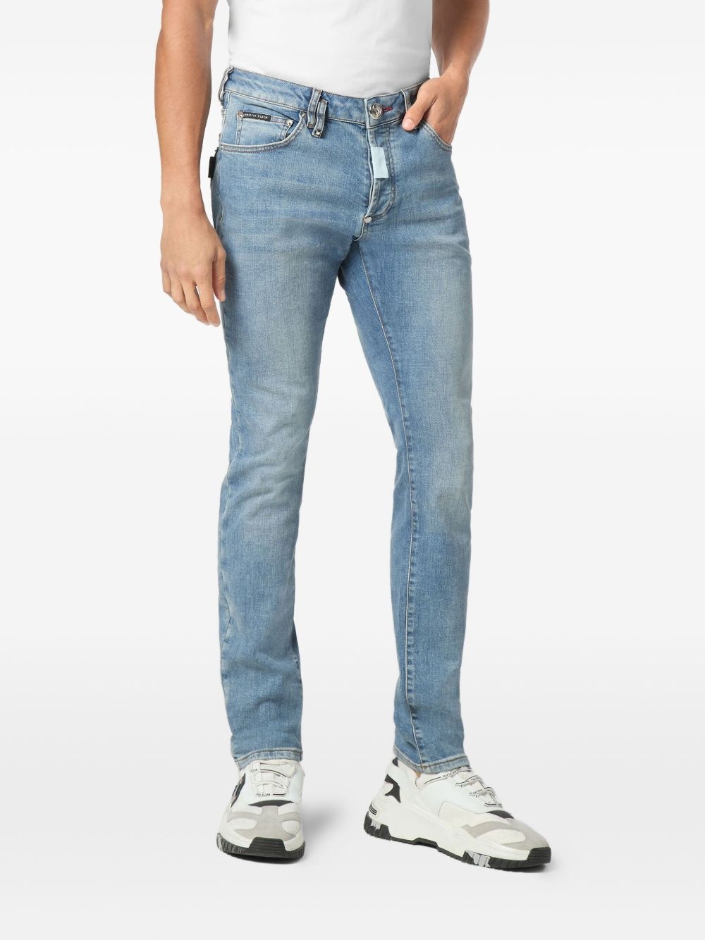 logo-plaque jeans - 2