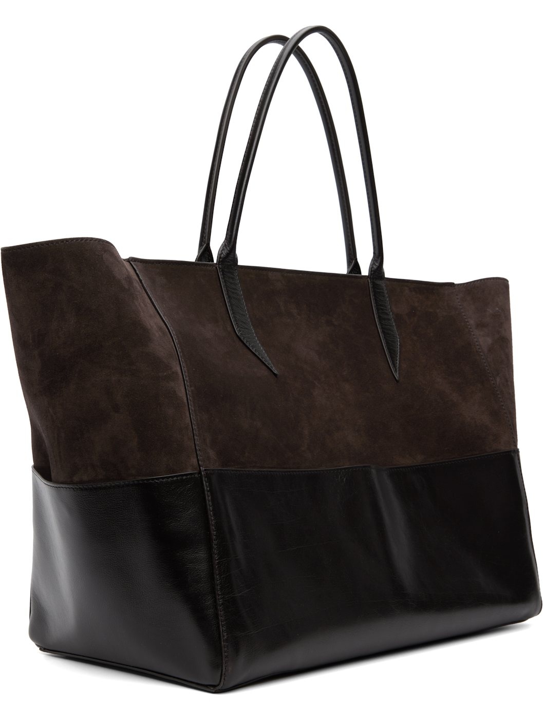 Brown & Black Incognito Large Cabas Tote - 3