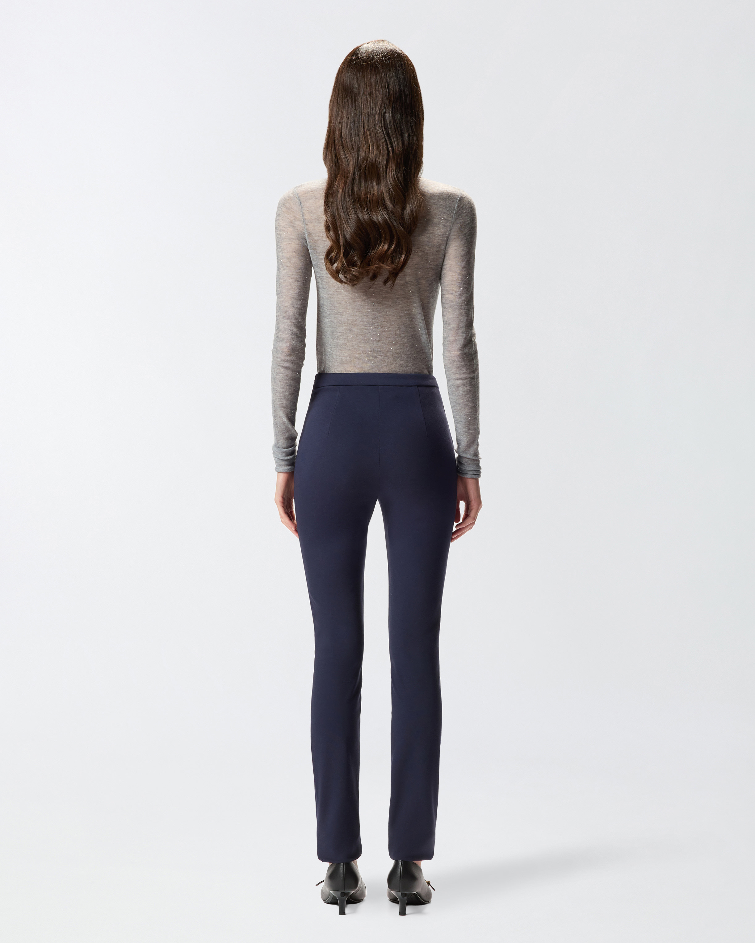 FITTED HIGH-WAISTED TROUSERS - 4