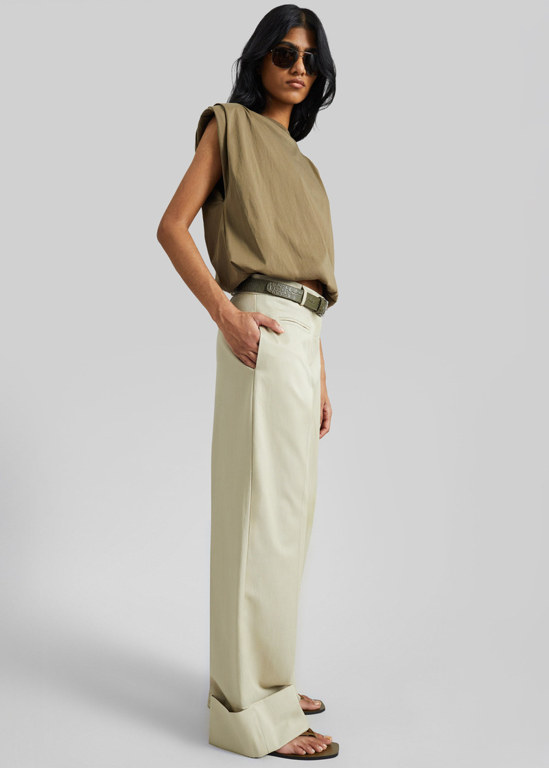Alvor Padded Balloon Top - Olive 7