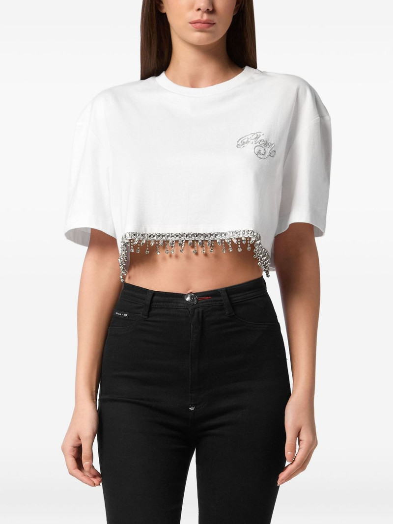 PHILIPP PLEIN Signature cropped T-Shirt outlook