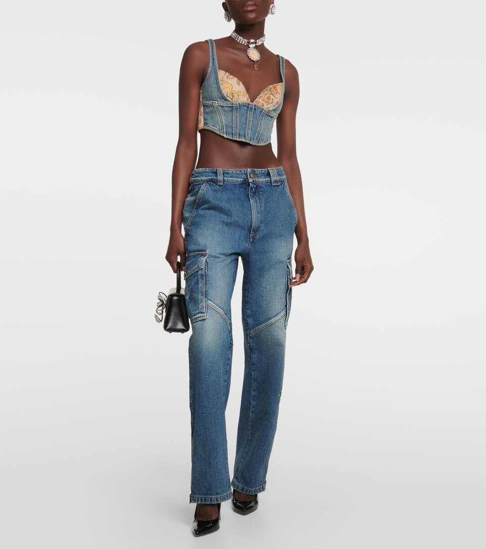 Sequin-embellished flared jeans - 2