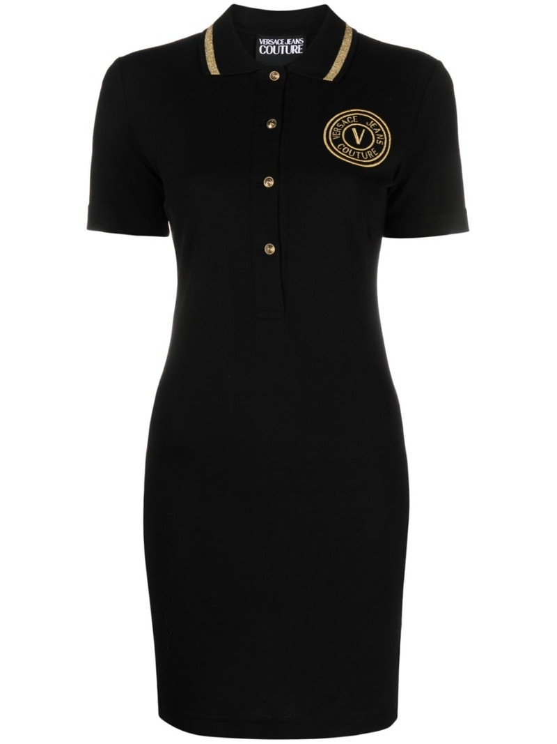 V-Emblem polo minidress 1