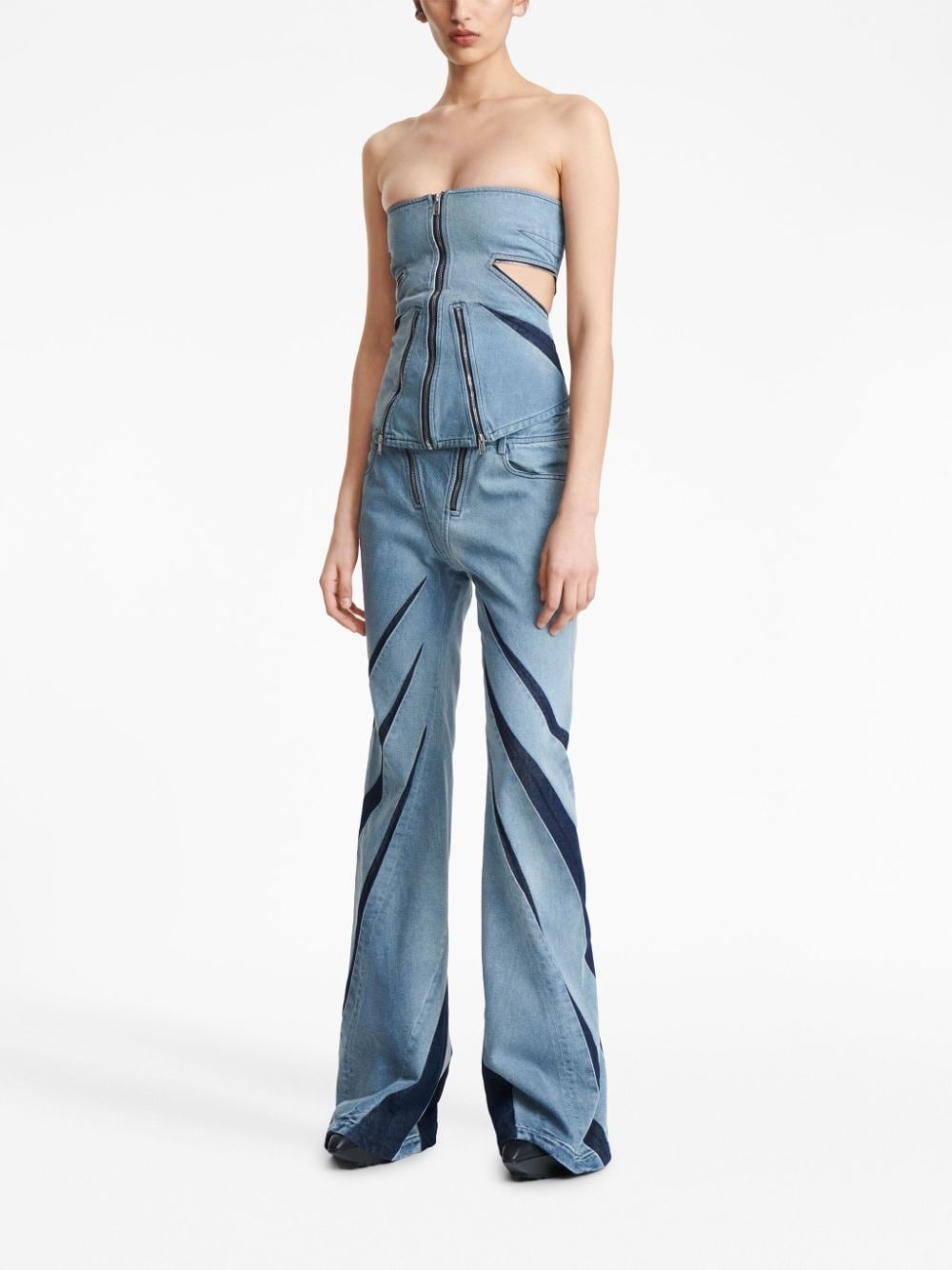 Darted flared jeans - 5