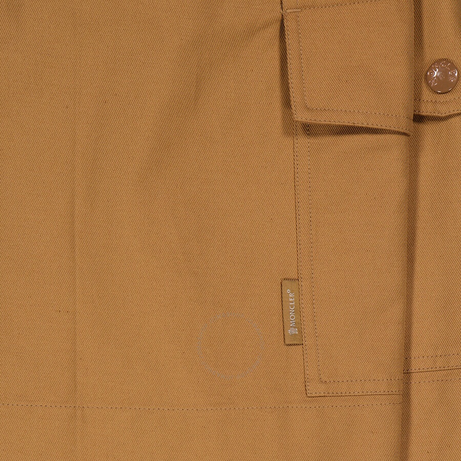 Moncler Ladies Light Brown Tailored Cargo Shorts - 6