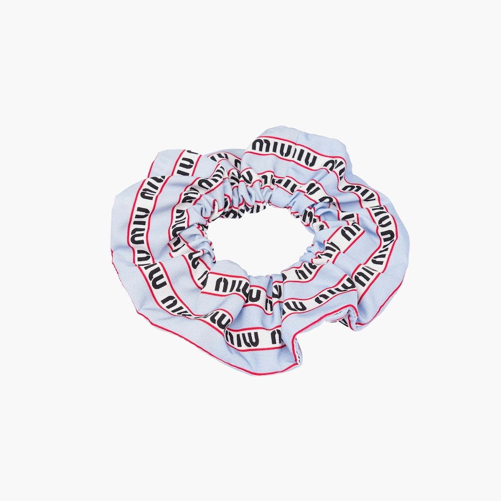 Printed faille scrunchie - 4
