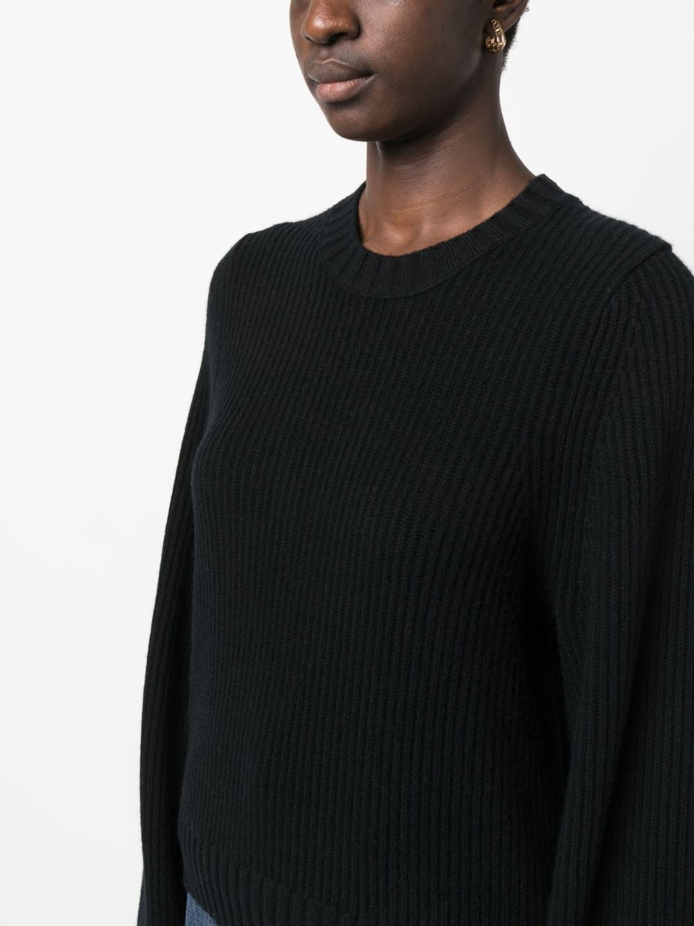 ribbed-knit sweatshirt - 5