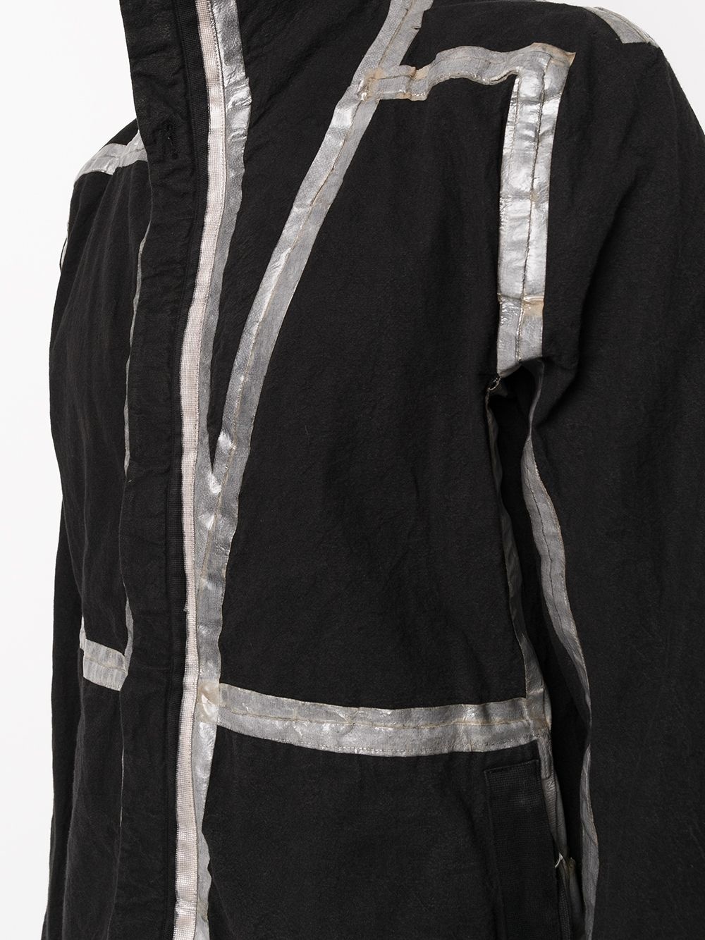 reversible metallic trim zipped jacket - 5