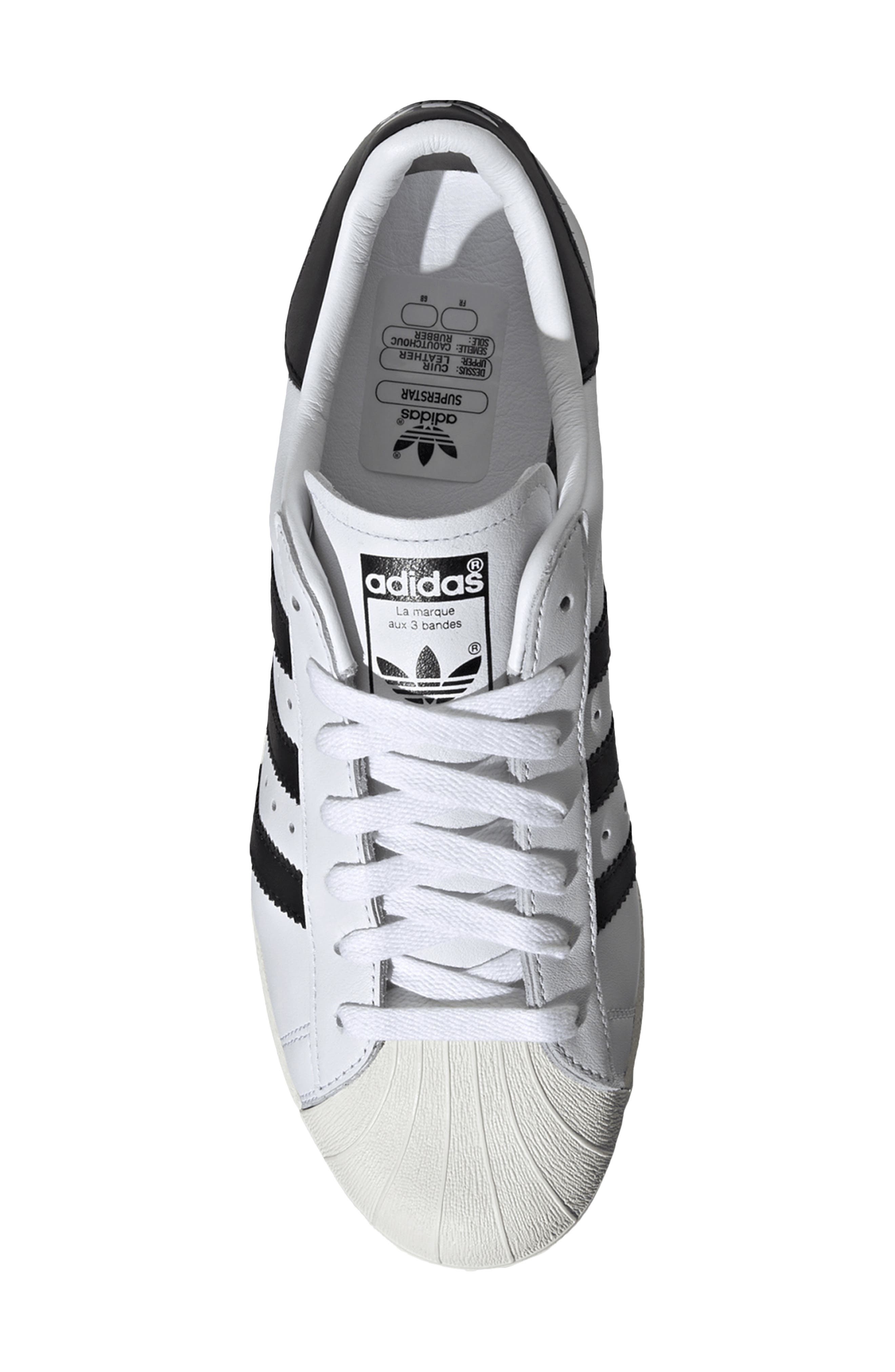 adidas Superstar '82 Low Top Sneaker in Ftwwht/cbl at Nordstrom - 4